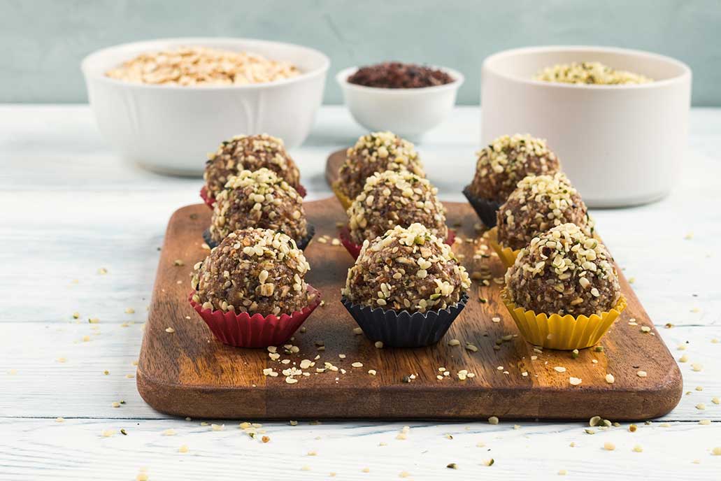 Mad til golfbanen havdregrynskugler